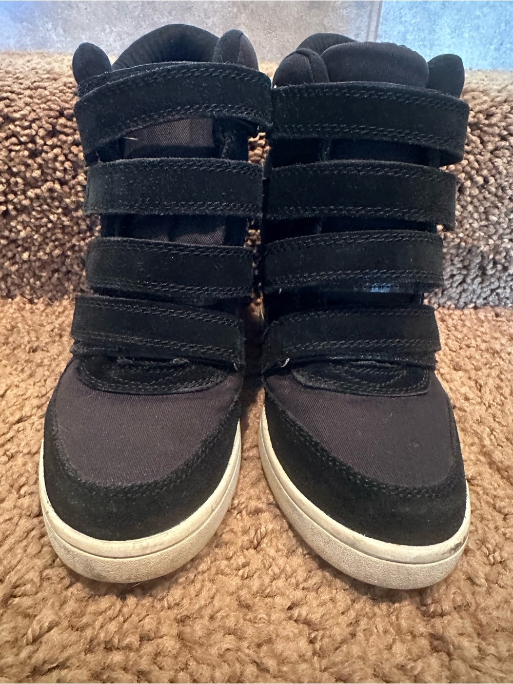Aldo Wedge Sneakers with Velcro Straps